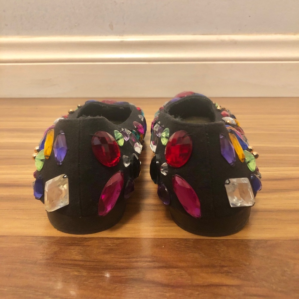 Vintage Beverly Feldman Frankie and Baby Jeweled Shoes 80s Retro size 6.5 - Picture 11 of 12